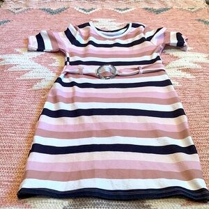 Girls Mid length Front belt dress